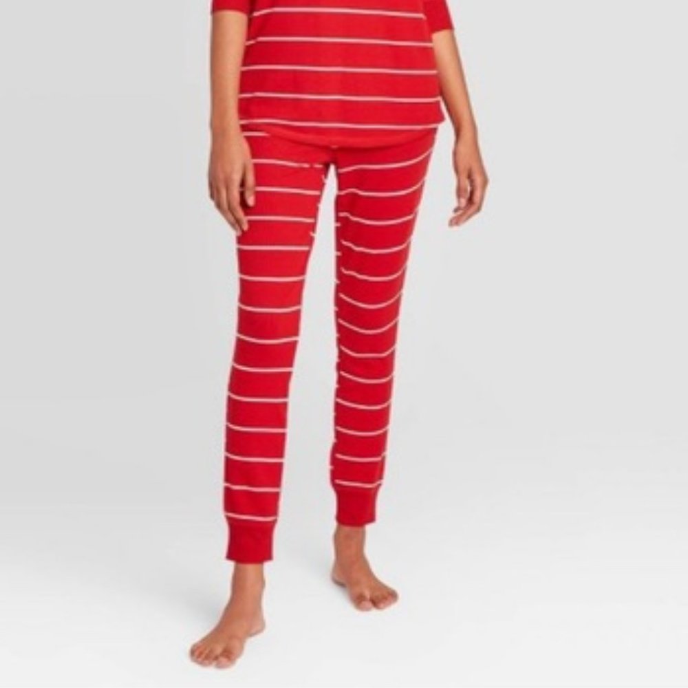 Stars Above Thermal Pajama Set Red Stripes BOTTOMS